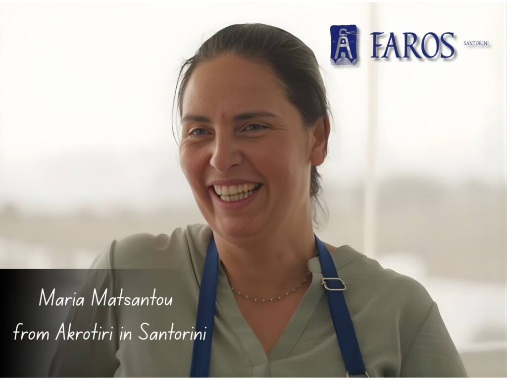 Maria Matsantou, from Akrotiri in Santorini