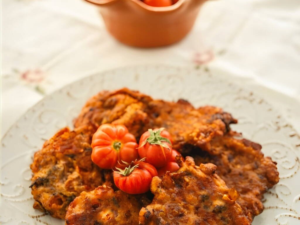 Tomatokeftedes Fried Santorini tomato balls Recipe